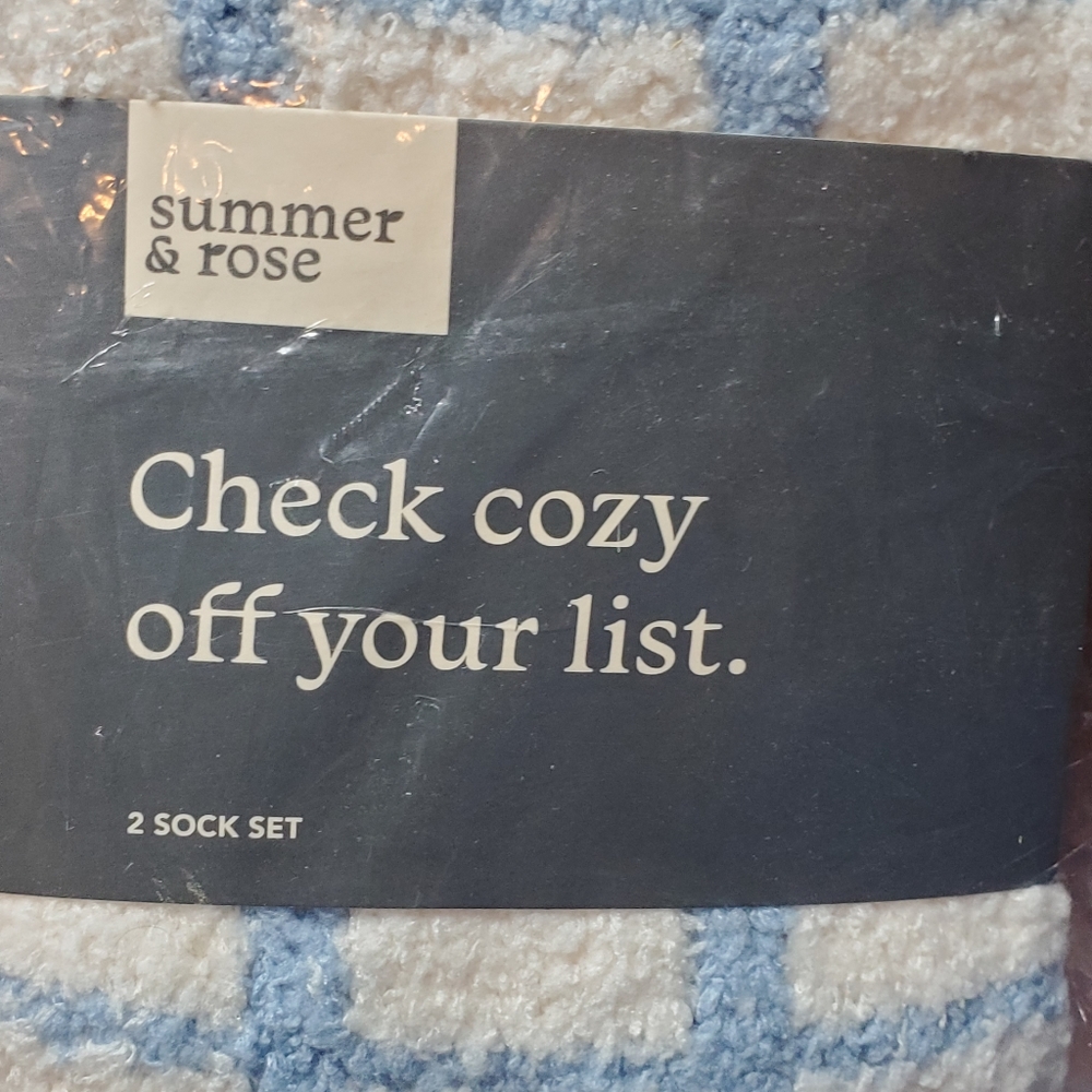 Summer and Rose Cozy Sock Pair